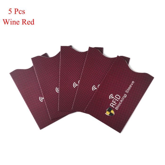 Okami Lot De 8 Pochettes De Protection Rfid Étanches Pour Cartes De