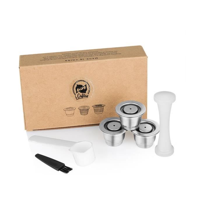 Lot De 2 Filtres Réutilisables Nespresso Zenius - Capsules Acier Inoxydable Professionnel