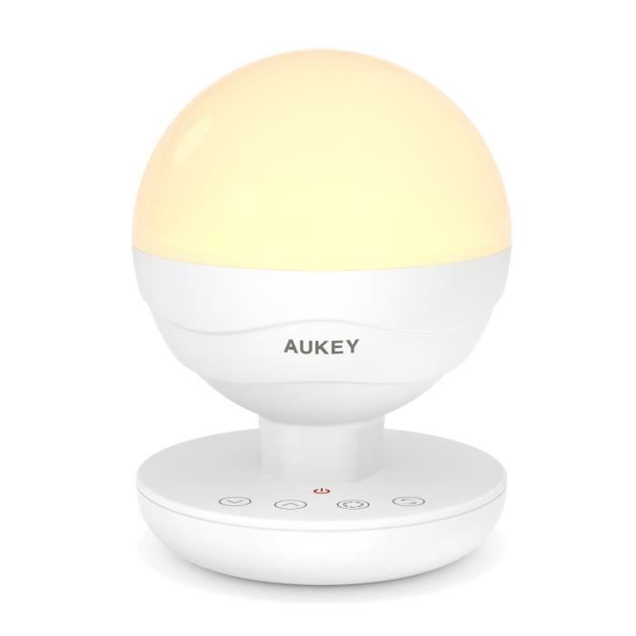 Photo de aukey-lampe-de-chevet-rechargeable-avec-controle-tactile-led-lumiere-douce