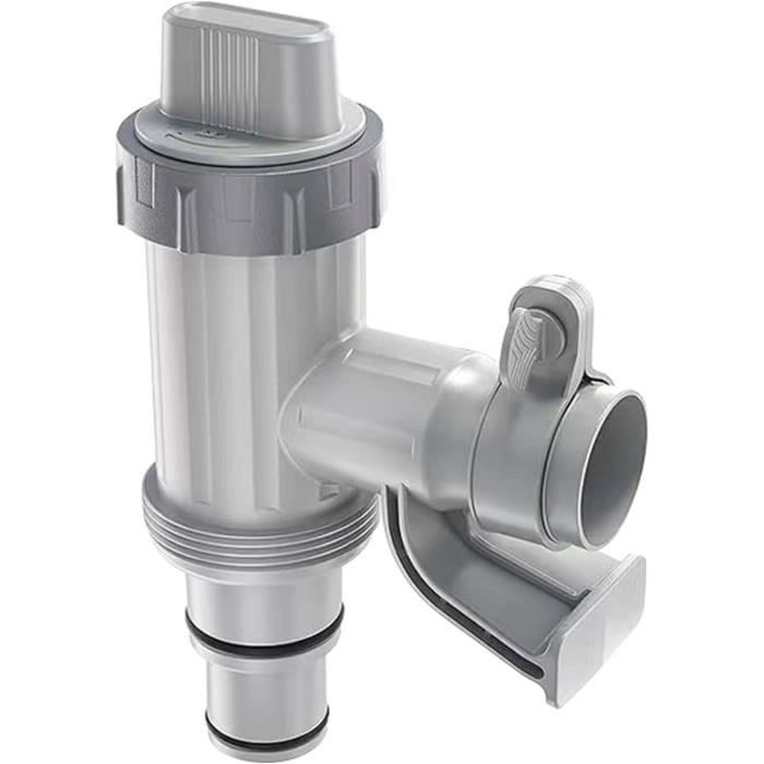 Adaptateur De Tuyau De Piscine Hors Sol Avec Vanne D'entretien/d'arrêt – Accessoires De Piscine