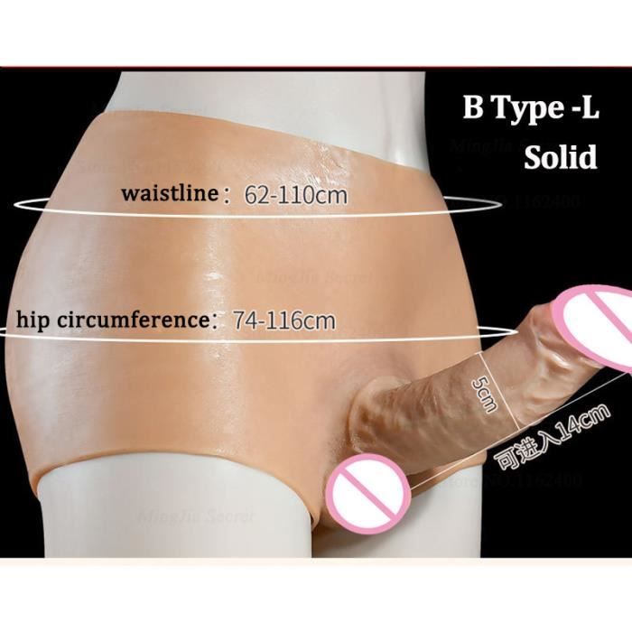 JVTUNG Culotte En Silicone Pour Crossdresser, Faux Fessier