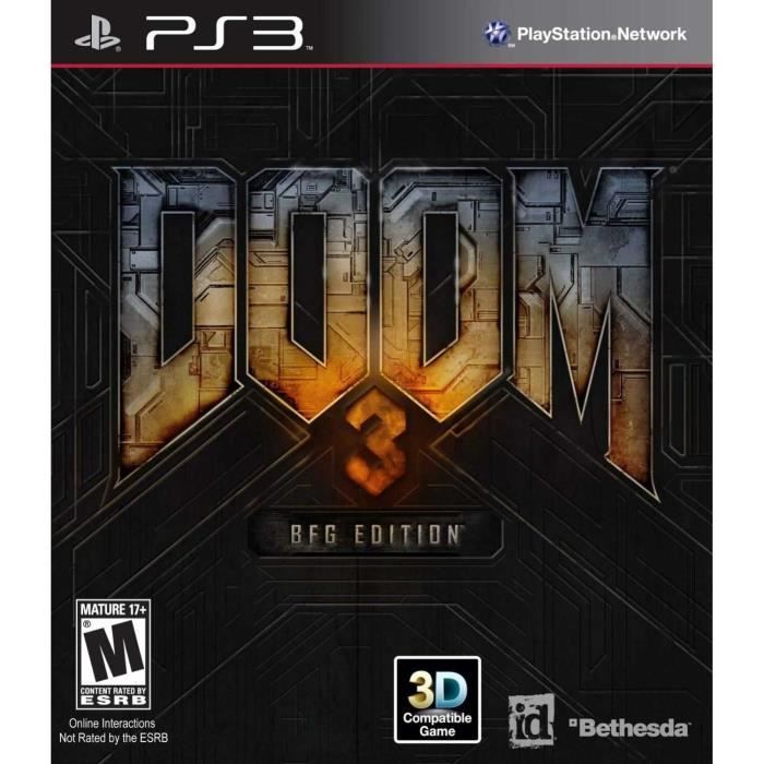 Doom 3 BFG Edition PS3 - Bethesda - Jeu de tir (FPS) - PEGI 18 - Blu-Ray
