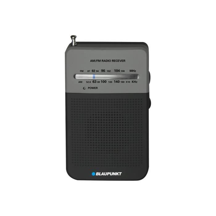 Radio Portable Blaupunkt PR3BK – 0.5 Watt, AM/FM, Haut-parleur Intégré