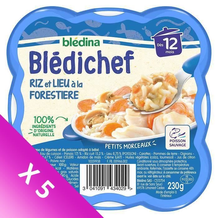 Bledina Bledichef Repas Bebe Des 12 Mois Riz Et Lieu A La Forestiere Lot De 9x 230 G Cdiscount Au Quotidien Bledina Bledichef Repas Bebe Des 12 Mois Riz Et Lieu A La Forestiere Lot De 9x 230 G Cdiscount Au Quotidien