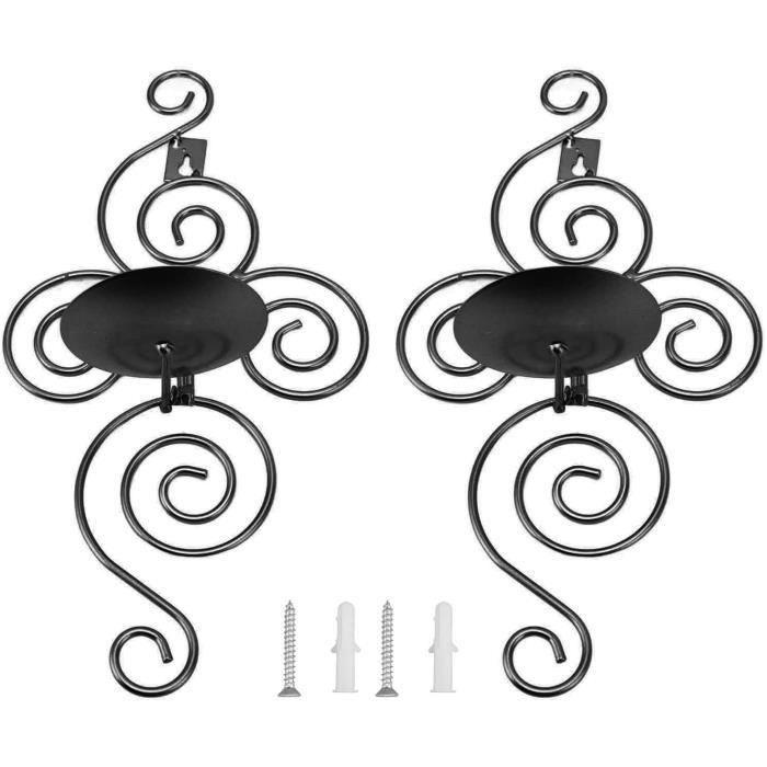 AOKWAWALIY 1 Jeu De Bougeoirs Gothiques Rustiques Pour