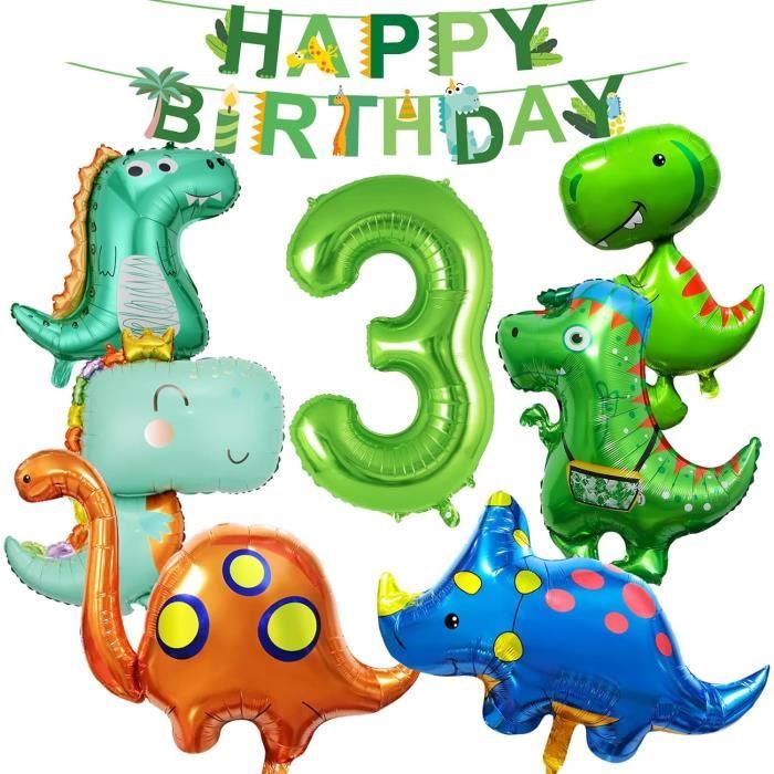 Décorations Anniversaire Dinosaure - Dino Déco Anniversaire Enfant Set - Jungle Déco Anniversaire Garçon - 4 - Maison