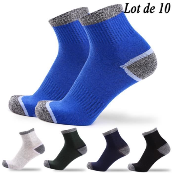Lot de 12 Paires de Chaussettes de Sport Homme Respirantes Confortables Classiques Socks QINCAO Chaussettes en Coton pour Homme et Femme