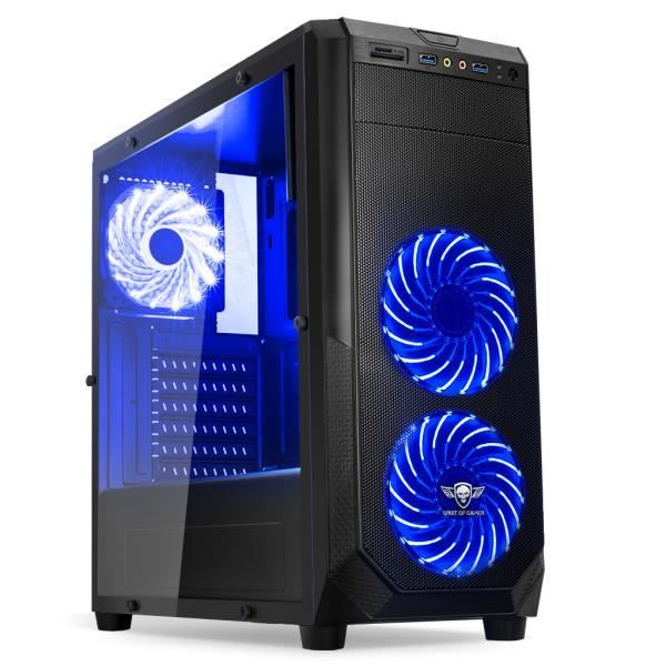 Top achat Ordinateur de bureau Ordinateur Pc Gamer Rogue Blue AMD A8 9600 Mémoire 8Go Disque dur 1To WIFI Windows 10 pas cher