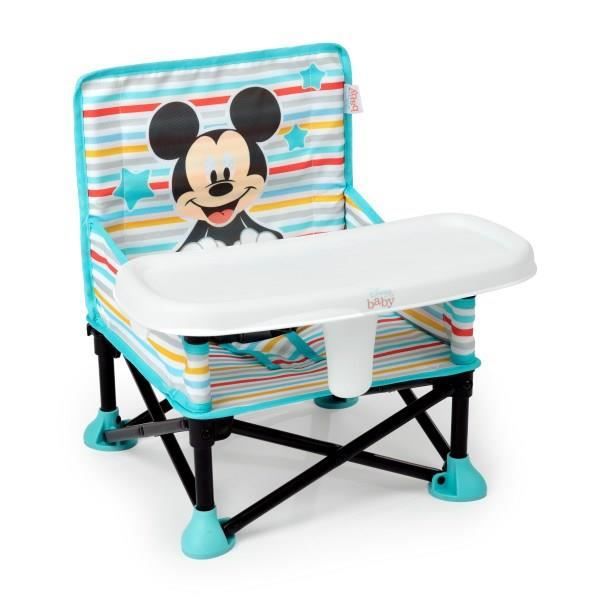 DISNEY BABY MICKEY Rehausseur de chaise pliable nomade de voyage Léger et facile à nettoyer Sac de transport inclus - vue 3