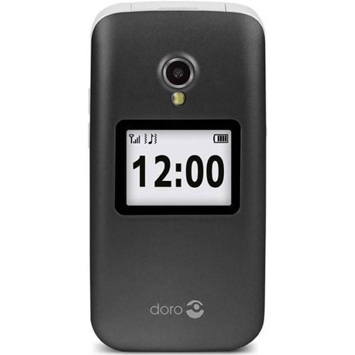 Vente Téléphone portable Doro 2424, Clamshell, Single SIM, 6.1 cm (2.4"), 3 MP, 800 mAh, Grey pas cher Vente Téléphone portable Doro 2424, Clamshell, Single SIM, 6.1 cm (2.4"), 3 MP, 800 mAh, Grey pas cher