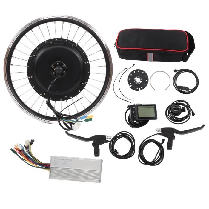 Kit Conversion Vélo Électrique 1500W – Contrôleur Sinusoïdal KT 35A 36V/48V Avec Écran LCD
