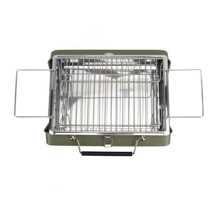 Petit Barbecue à Charbon Portable Vert - Idéal Pour Balcon Et Pique-nique (Neuf)