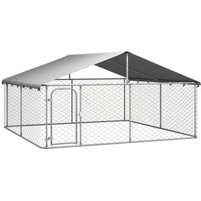 Meilleurs prix pour FDIT Chenil d'extérieur avec toit pour chiens 300x300x150 cm - FDI7654049413029