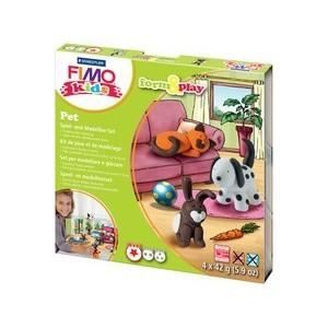 Kit de modelage Fimo Kids Form & Play 'Pet' - Marque FIMO - Niveau 1 - Pour enfants de 5 ans et plus