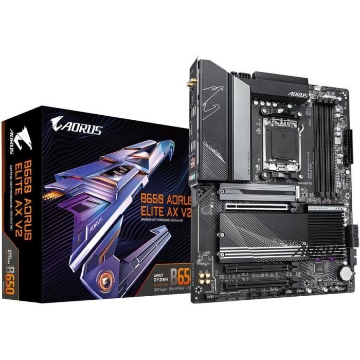 Carte mère - GIGABYTE - B650 AORUS ELITE AX V2 - AM5 - DDR5 - Wi-Fi 6E