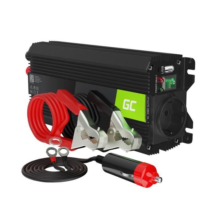 Green Cell 500W/1000W Modifiée Sinus Convertisseur de Tension DC 24V AC 230V Power Inverter sinusoïdale, Onduleur Transformateur