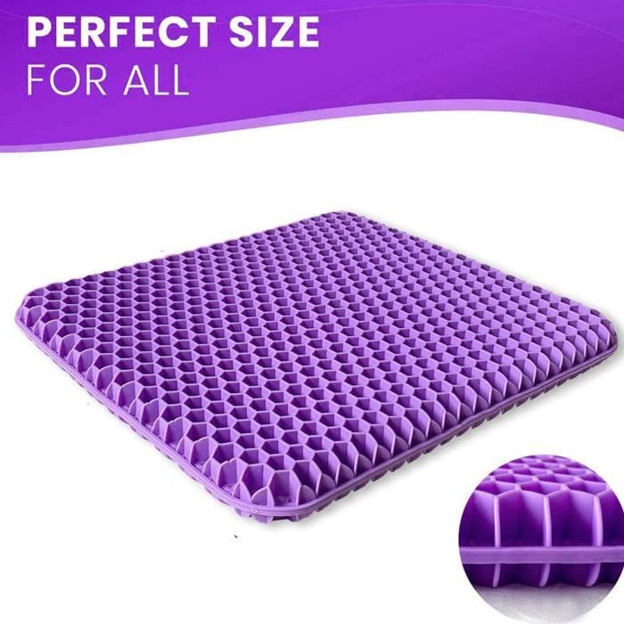 TPE Seat Cushion Coussin orthopédique de siège de gel nid d'abeille respirable Coussin de confort en mousse mémoire Coussin