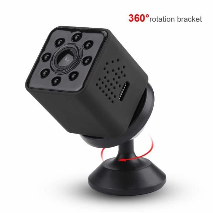Caméra SQ23 1080P WiFi Mini détection de mouvement DVR Cam IR Vision nocturne (noir) -XIF