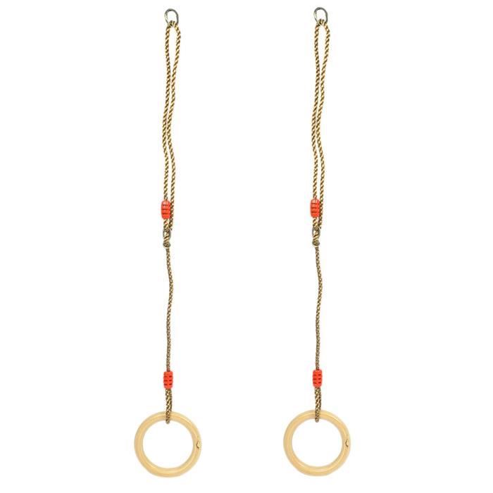 Extension Corde Balançoire Avec Anneaux Métalliques - Kit Rallonge 190 Cm Charge 300 Kg