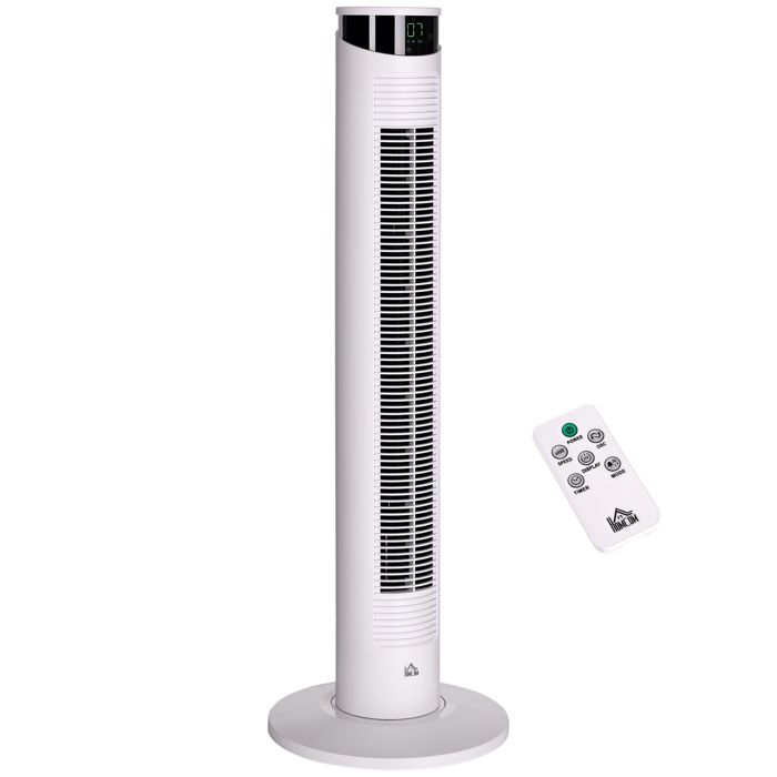 Ventilateur Colonne - HOMCOM - 31.5x31.5x93cm - ABS - blanc - Hom