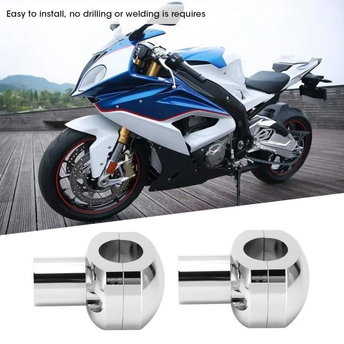 Rehausseur De Guidon Moto 25mm - Alliage Aluminium CNC | Riser Pour Moto Custom Trail