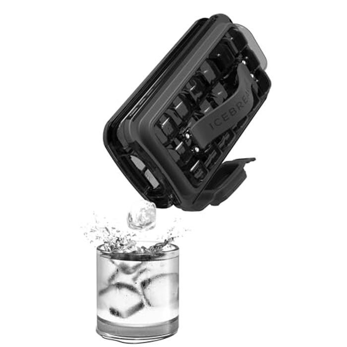 Distributeur de glaçons - ICEBREAKER - POP 2.0 - Noir transparent - 4 en 1 - Garantie 2 ans