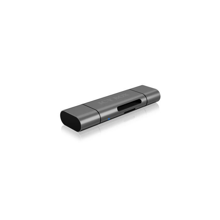 Lecteur de cartes - ICY BOX - IB-CR200-C - USB 2.0 - 480 Mbit/s - Anthracite
