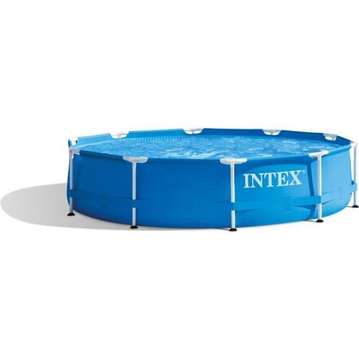 Intex - 28202NP - Kit piscinette metal frame ronde tubulaire