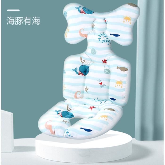 Coussin Poussette Universel LAT – Réversible 100% Coton, Avec Appuie-tête Amovible – Pour Poussette, Siège Auto, Landau - 14