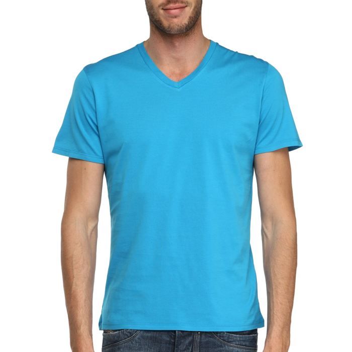 t shirt homme bleu