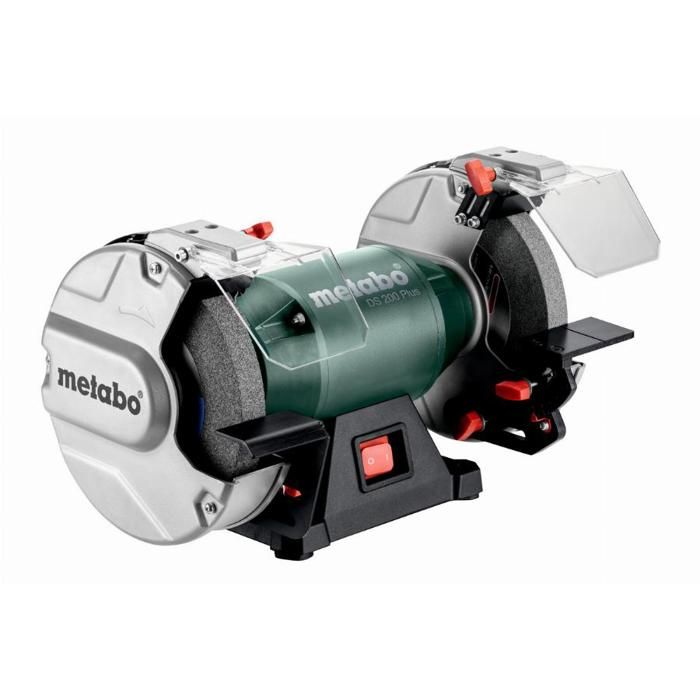 Touret à meuler METABO DS 200 Plus Meules en corindon Pare étincelles Porte pièce