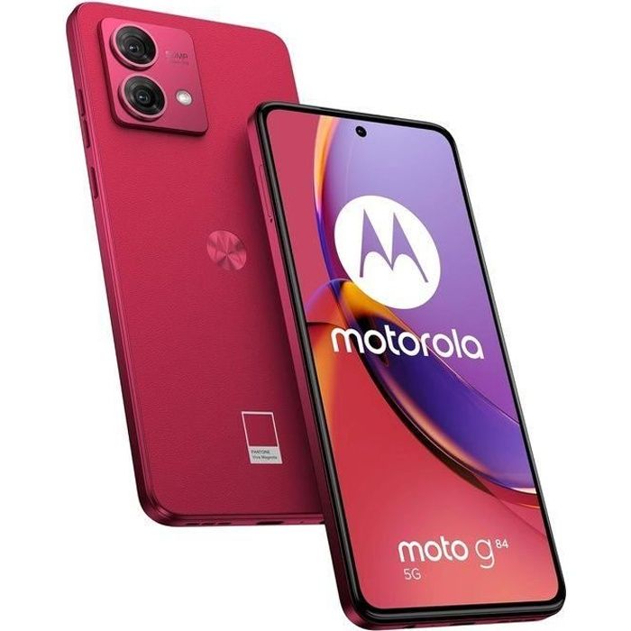 Téléphone mobile - MOTOROLA - Moto G84 - 12 Go RAM - 256 Go - 5G NR - P-OLED