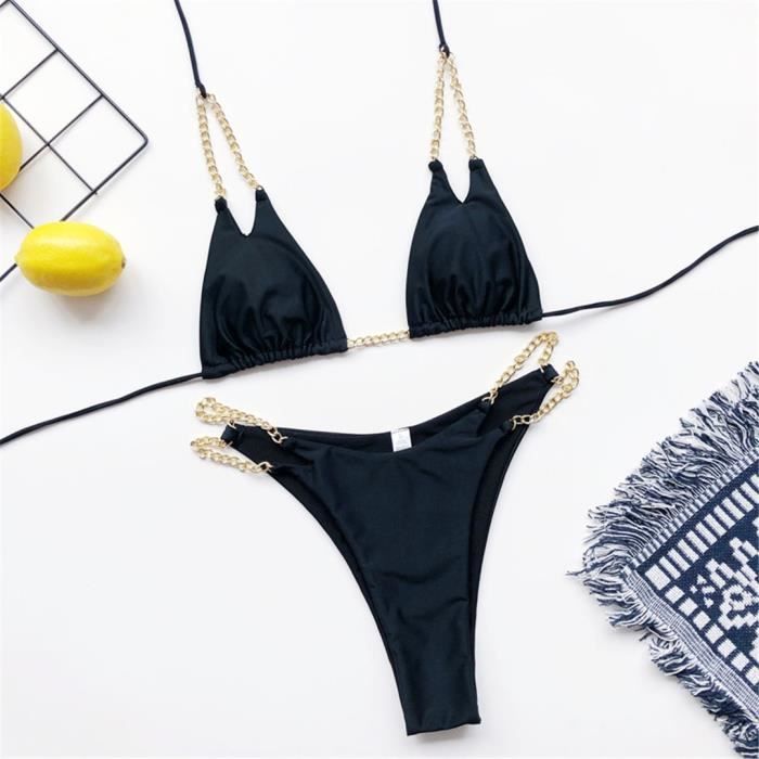 GUESS Haut de bikini triangle licou Monroe Pink - Rose monroe | Bikini