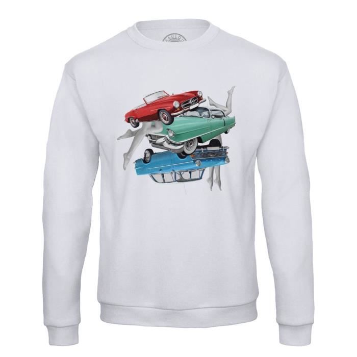 Sweat à Capuche Voitures Dérive - Cadeau Mécanicien Ou Fan De Courses Automobiles (Plusieurs Coloris)