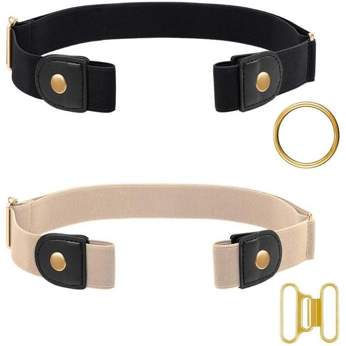 1 Pièce Ceinture Gaine Élastique Extensible Pu Pour Femmes