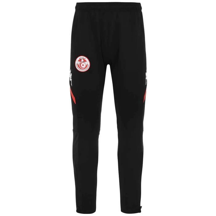 Pantalon de jogging - Kappa - Abunszip Pro Tunisie Officiel Football - Noir - Respirant - Imperméable - Indoor