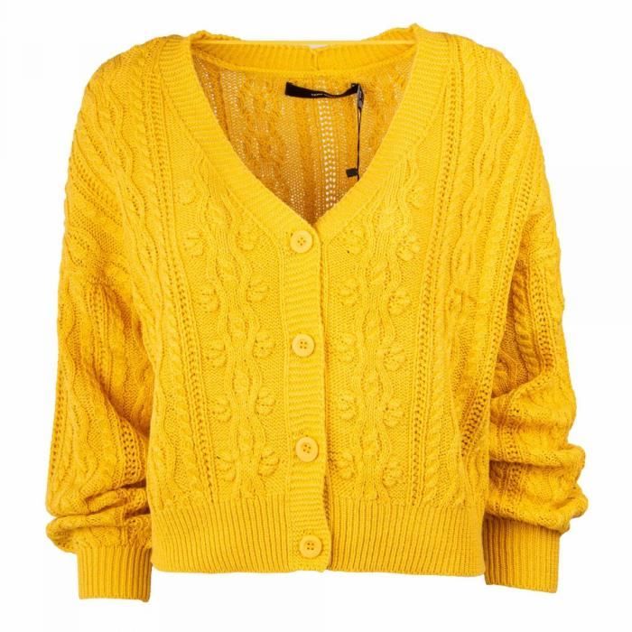 Gilet maille on sale jaune