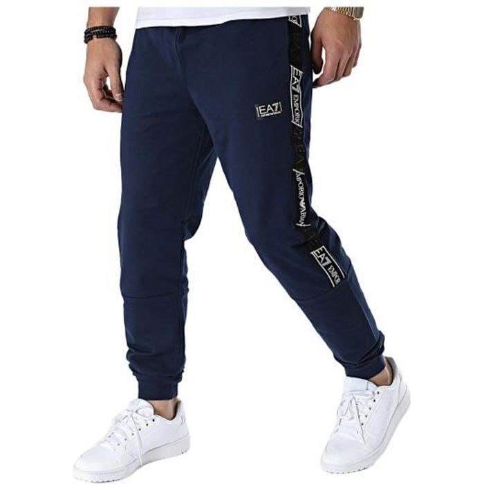 Pantalon de surv tement EA7 Emporio Armani Bleu Cdiscount Sport