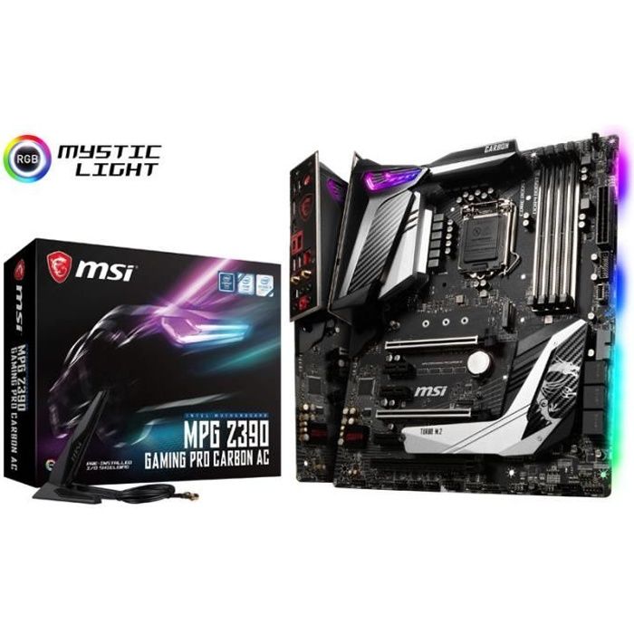 Carte mere MSI MPG Z390 Gaming Pro Carbon AC Intel Z390 - Sockel 1151 - Msi