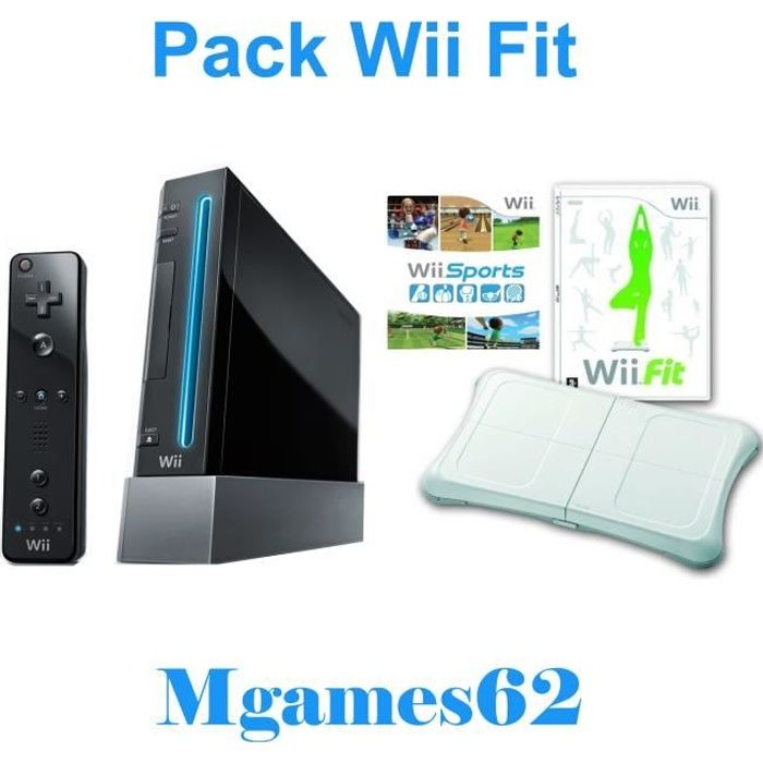 Console Wii Nintendo + Wii Sports + Wii Fit + Balance Board Mgames62 - vue 2