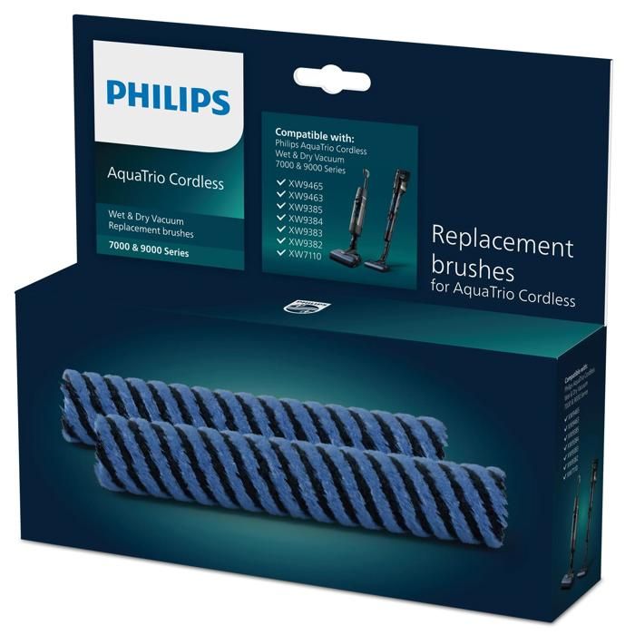 Philips Série 9000 brosses de rechange en microfibres dorigine aspirateurs eau et poussière aquatrio (XV1793/01)