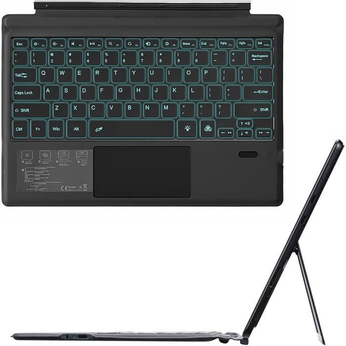 Autocollant De Protection Arrière Pour Microsoft Surface Pro 12 Pouces 2025 – Cuir PU Fin, 0,06 Cm, Noir