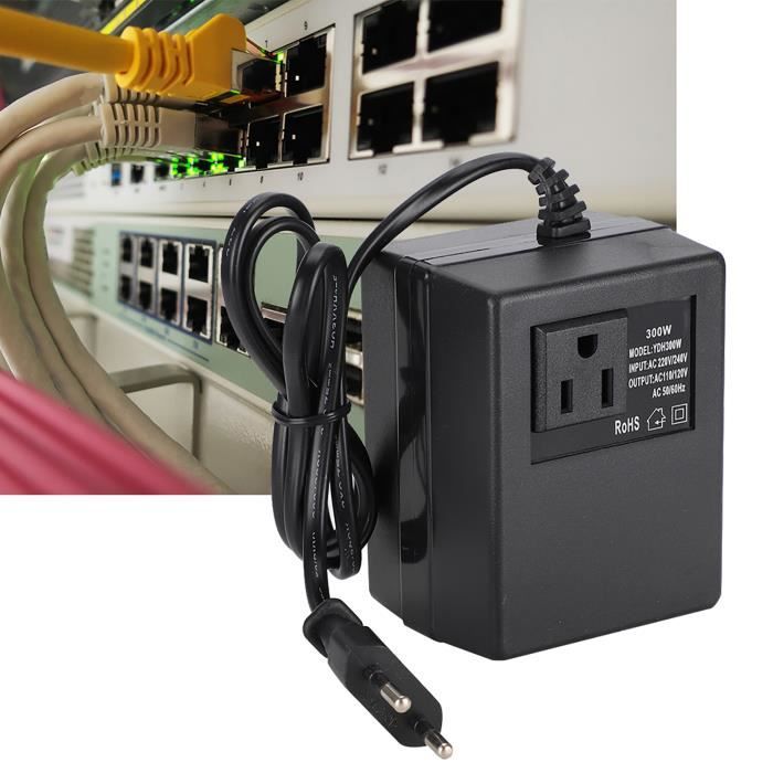Adaptateur De Prise UE Convertisseur Tension 300W - Transformateur 220V Vers 110V Pour Voyage