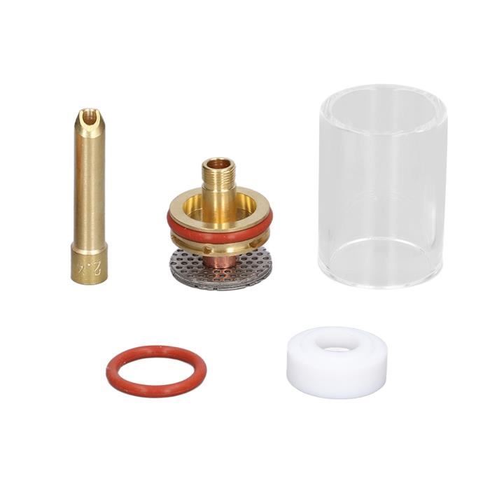 Kit 32 Pièces Accessoires Torche Soudage TIG - Cups #10 #12, Busse Alumine #12, Pinces - Compatible WP-17/18/26