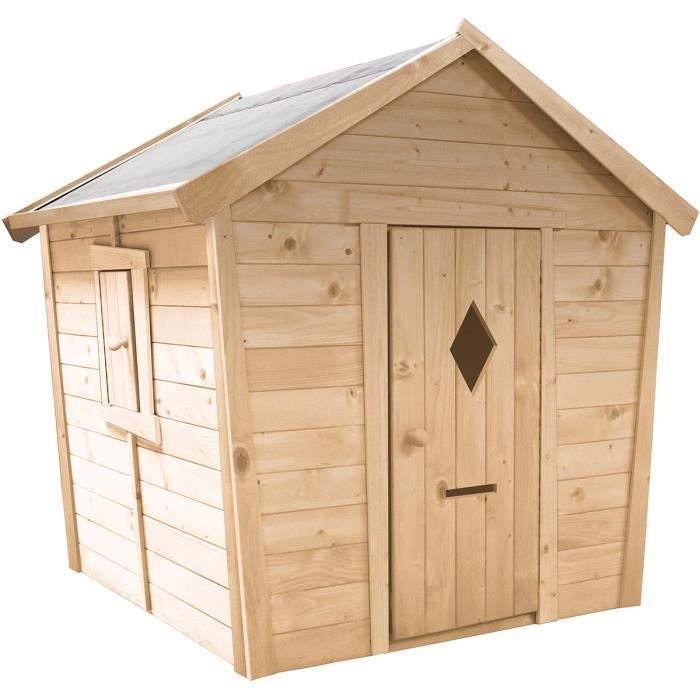 Cabane En Bois Pour Enfant Pauline Cdiscount Jeux Jouets