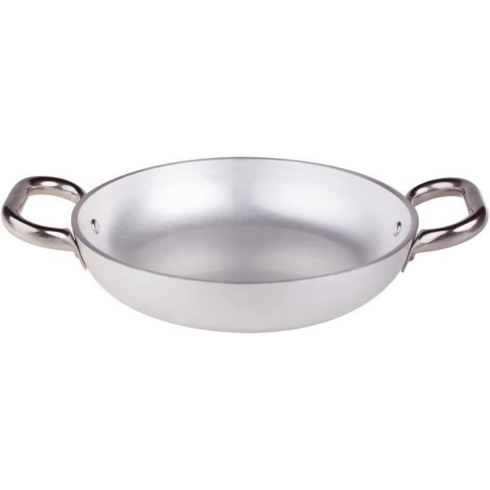 Pentole Agnelli Kupferauflauf – 24 Cm, Niedrig, Mit 2 Messinggriffen, Handverzinnt, Made In Italy