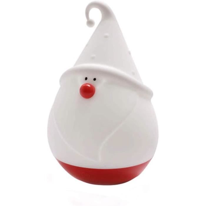 Veilleuse De Noël En Silicone Bonhomme De Neige - 7 Couleurs LED Rechargeable USB-C - Pour Chambre Enfant Ou Décoration Festive