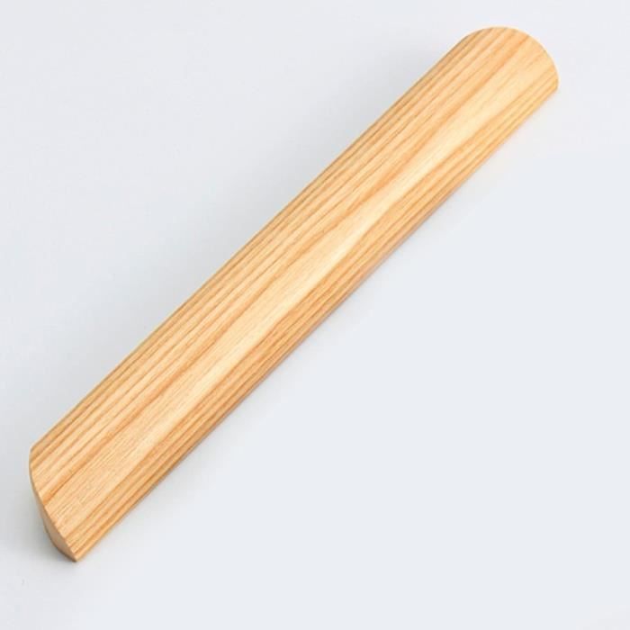 Poignée De Porte Et Bouton De Tiroir En Bois Massif – 12 Cm, Vis De Fixation Incluse, Sans Marque