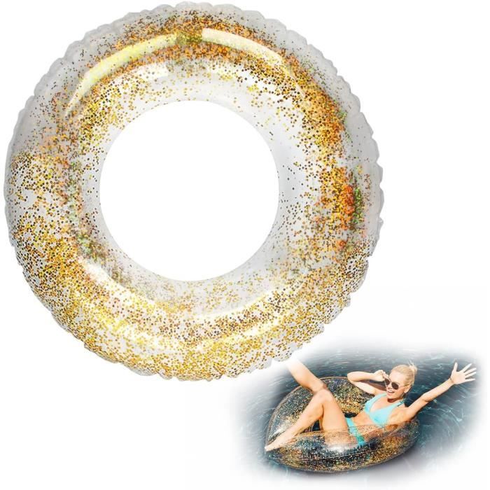 Anneau de Bain, shallyong Bouée Gonflable Brillante, Anneau de Natation à Paillettes, Bouée Piscine, Anneau de Natation Adulte, Bague de Natation Flottante, pour Fête de Piscine (Or-100cm Anneau de Bain, shallyong Bouée Gonflable Brillante, Anneau de Natation à Paillettes, Bouée Piscine, Anneau de Natation Adulte, Bague de Natation Flottante, pour Fête de Piscine (Or-100cm