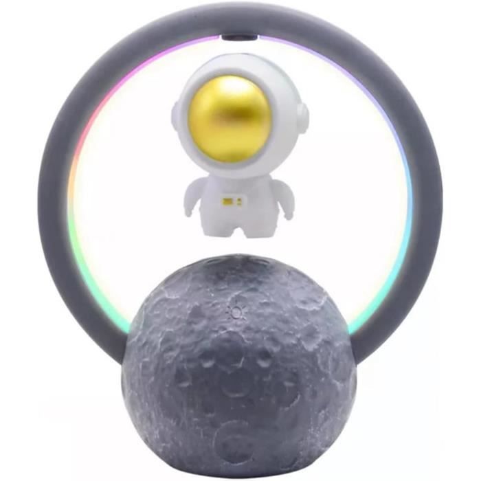 Enceinte Bluetooth Lampe Astronaute – Blanc, Résine, USB, Chargeur Inclus, Neuve